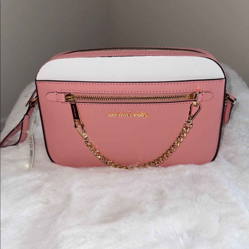 NWT!  Michael Kors Saffiano Leather Jet Set and Crossbody Bag
